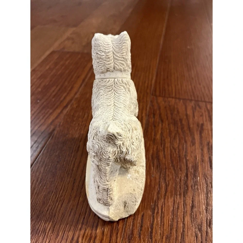 Vintage Chalkware Statue Scotty Dog Figurine 5
